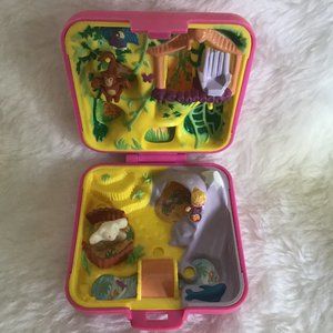 Vintage '89 Polly Pocket Bluebird Toys Wild Zoo World Jungle Safari